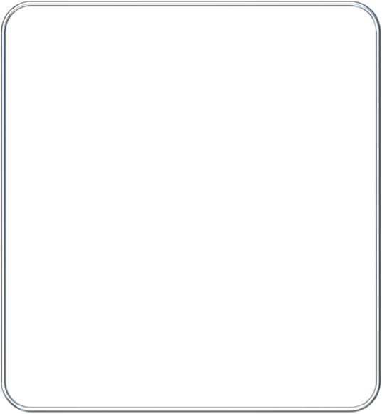 Rounded Square Png - Thin White Frame Png Clipart (537x581), Png Download