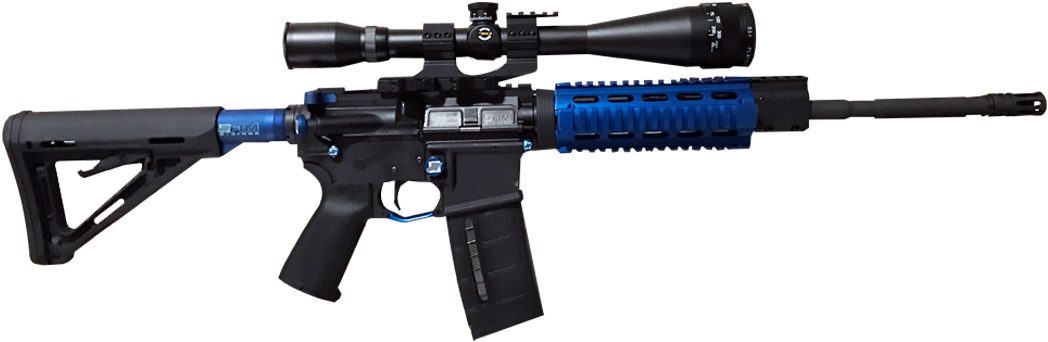 Black Anodized Ar 15 Parts , Png Download Clipart (1048x342), Png Download