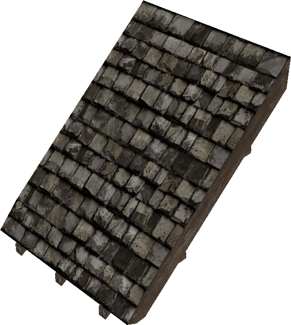 Slate Shingle Roof - Roof Clipart (756x725), Png Download