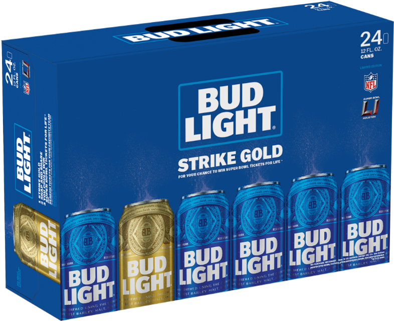 Bud Light's Specialty "strike Gold" - Bud Light Golden Can Clipart (805x662), Png Download