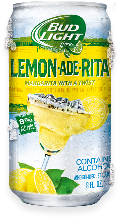 Bud Light Ritas - Bud Light Lime Lemon-ade-rita Clipart (800x800), Png Download