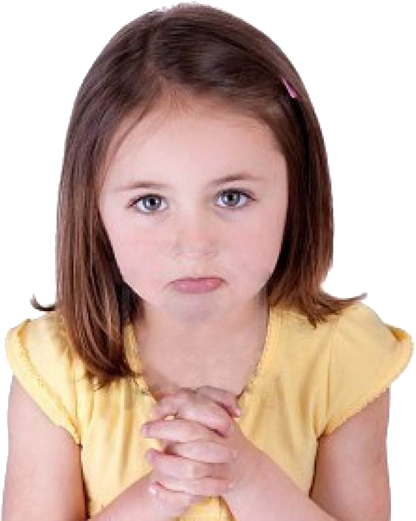 Little Girl Begging Clipart (744x754), Png Download
