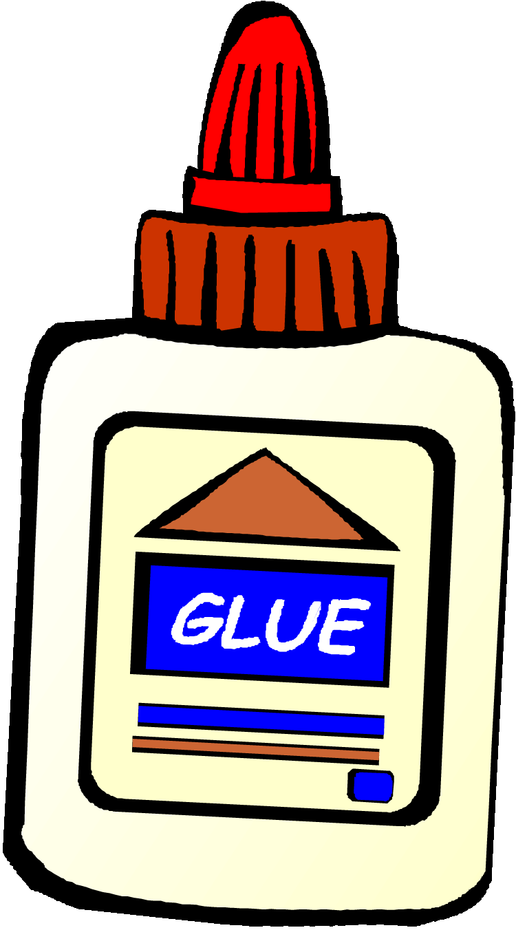 School Supplies Clipart Free - School Supplies Clipart Glue - Png Download (750x1352), Png Download