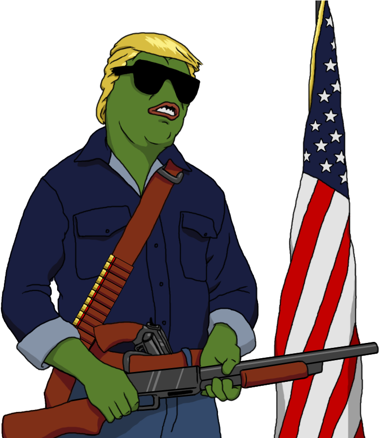 Pepe Trump Bubblegum ] - Trump Pepe Clipart (888x888), Png Download