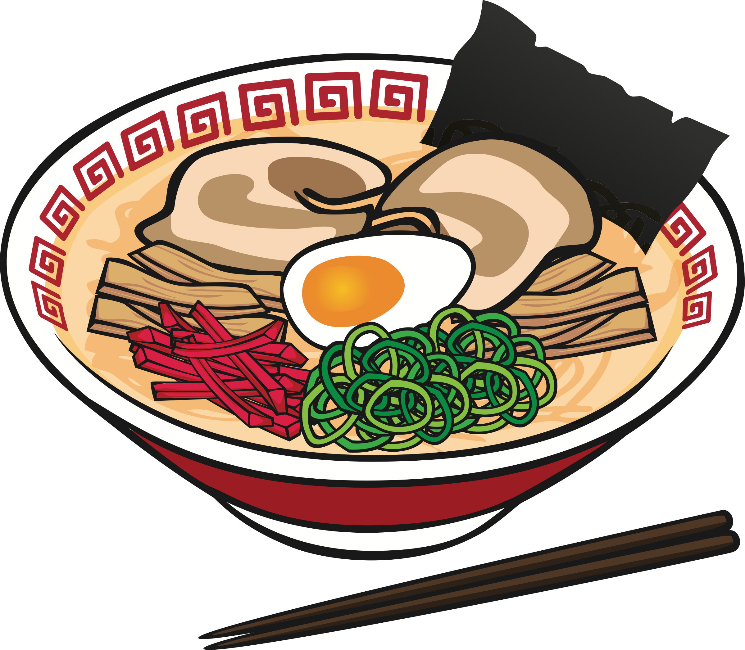 Big Image - Cartoon Ramen Transparent Clipart, free png download.