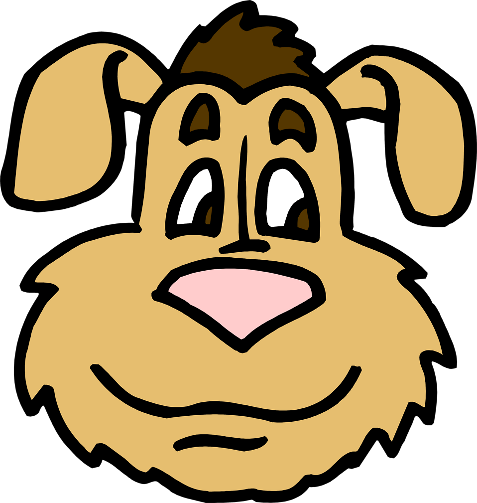 Clip Art Dog Face - Dog Head Coloring - Png Download (958x1009), Png Download