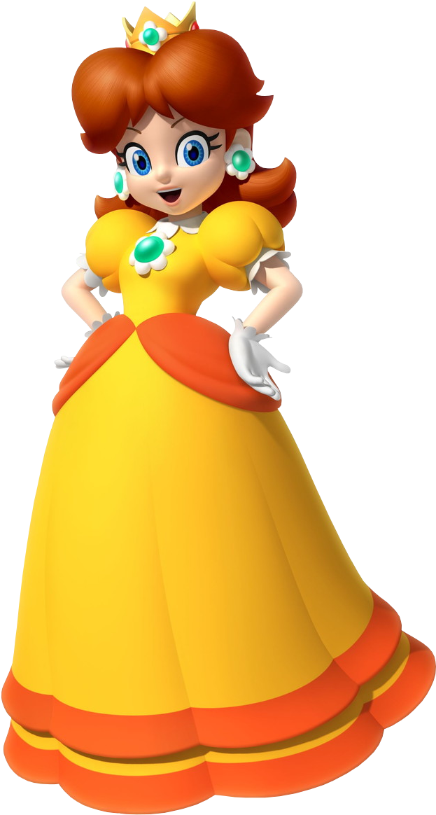 Princess Daisy Clipart (670x1200), Png Download