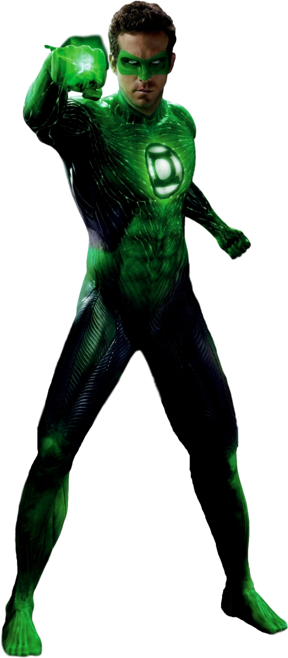 Green Lantern Png - Green Lantern Full Body Clipart (600x1330), Png Download
