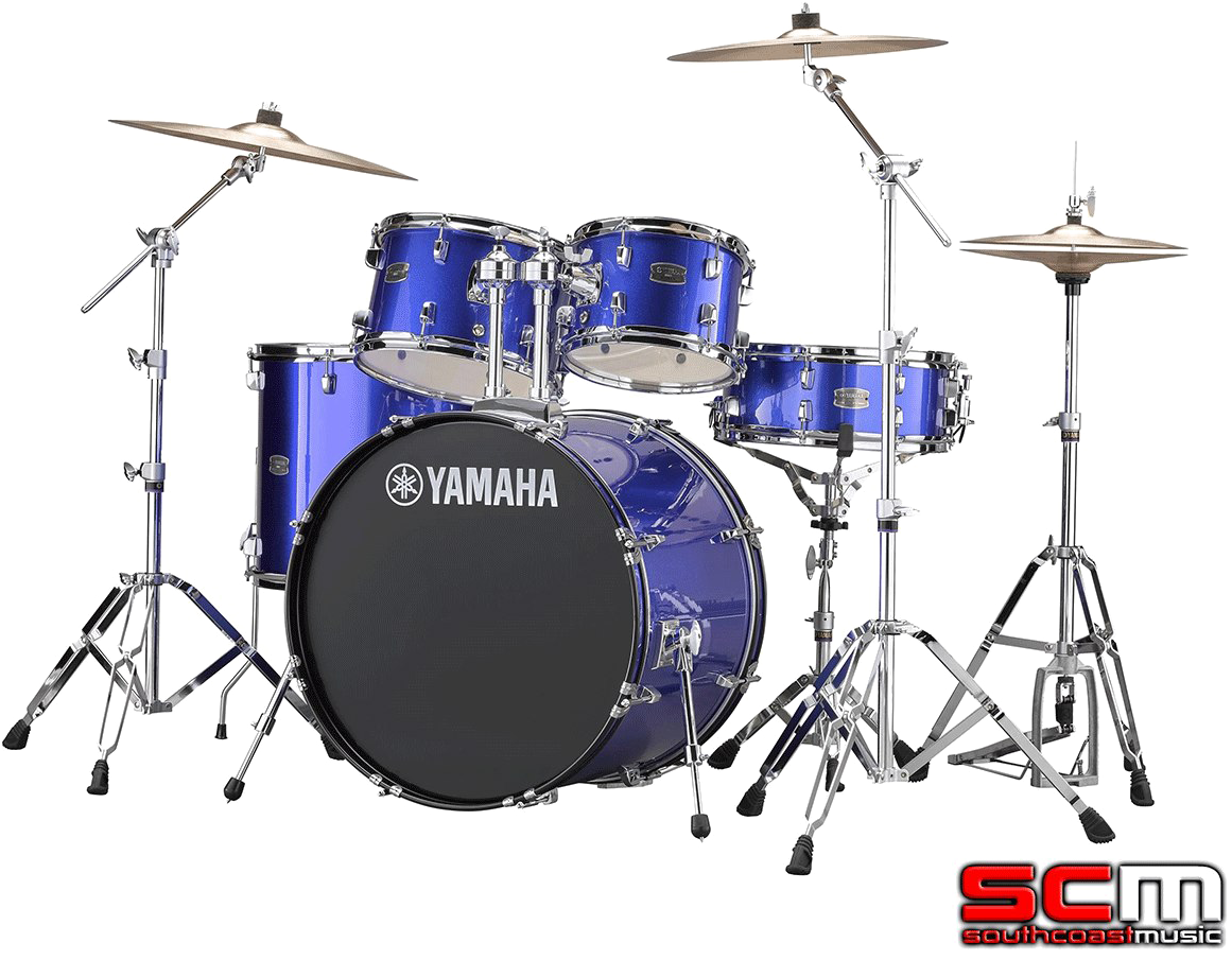 Yamaha Drum Png Pic - Drum Kit Blue Clipart (1250x1003), Png Download