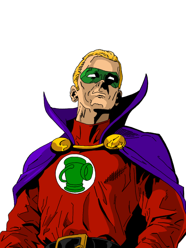Green Lantern - Alan Scott Green Lantern Png Clipart (768x1024), Png Download