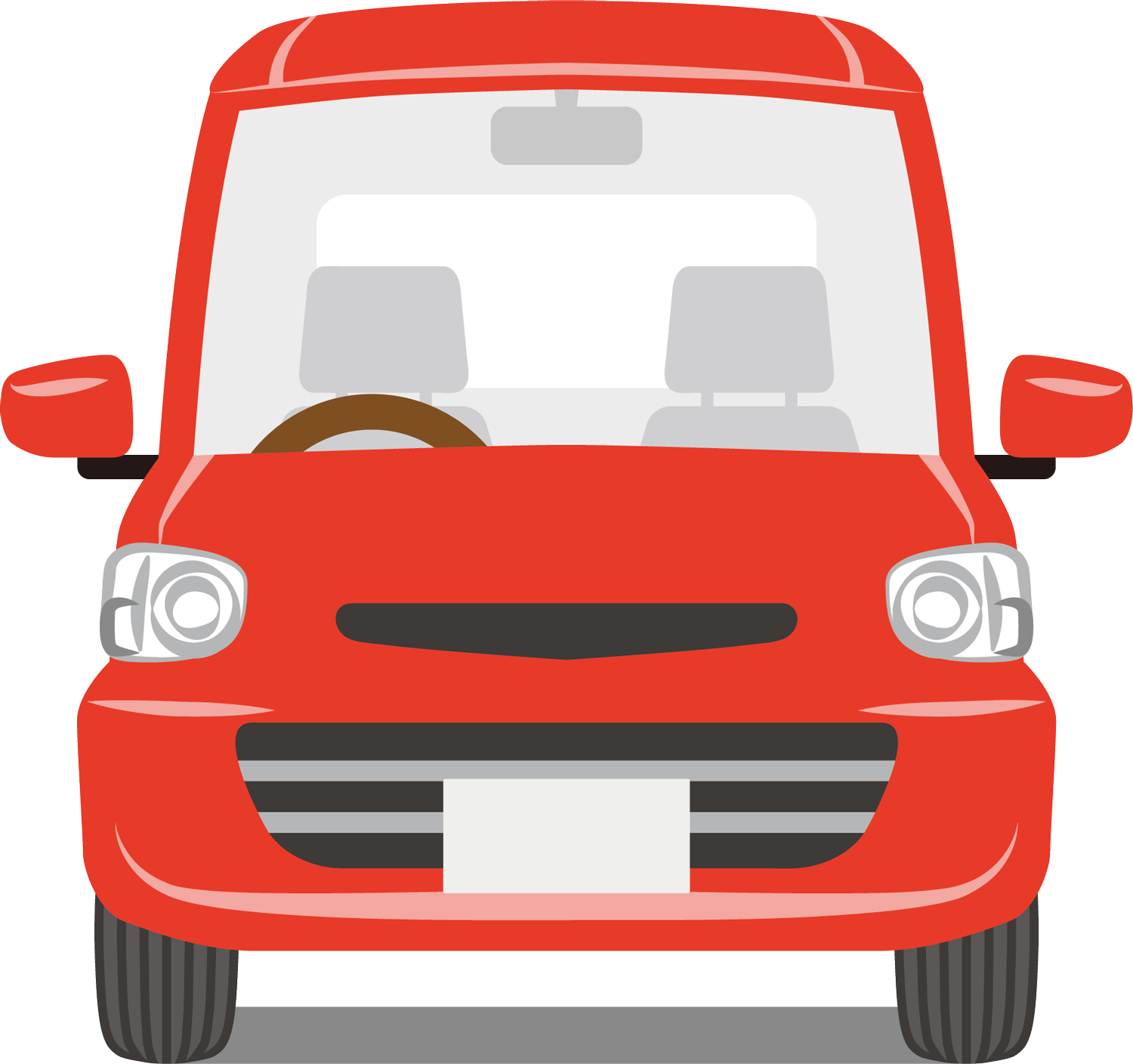 Car - Front Car Cartoon Png Clipart (1500x1408), Png Download