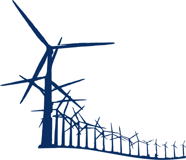 Wind Farm Png - Wind Turbine Farm Png Clipart (627x539), Png Download