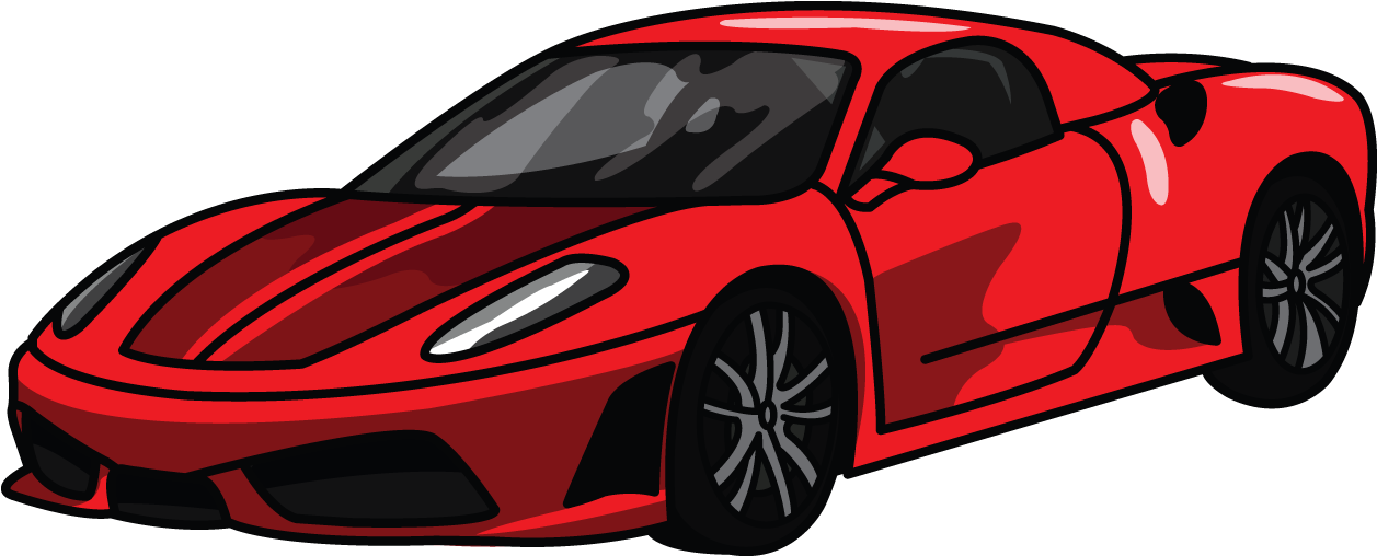 1280 X 720 9 - Cartoon Ferrari Clipart (1280x720), Png Download