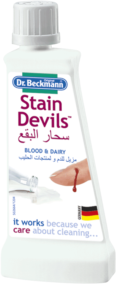 Special Stain Remover Against Blood Stains, Ice Cream, - Dr Beckmann Clipart (408x945), Png Download