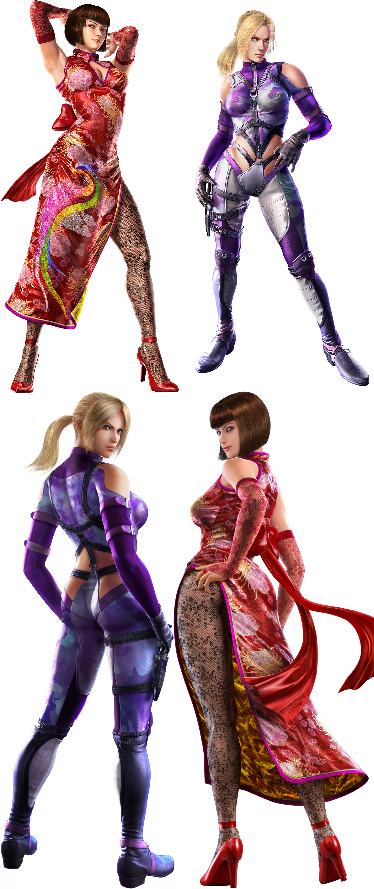 Semen-demon Sisters - Anna Williams Tekken Ass Clipart (1192x2828), Png Download