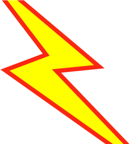 Lightning Clipart Red Lightning - Transparent Lightning Bolt Clipart - Png Download (640x480), Png Download