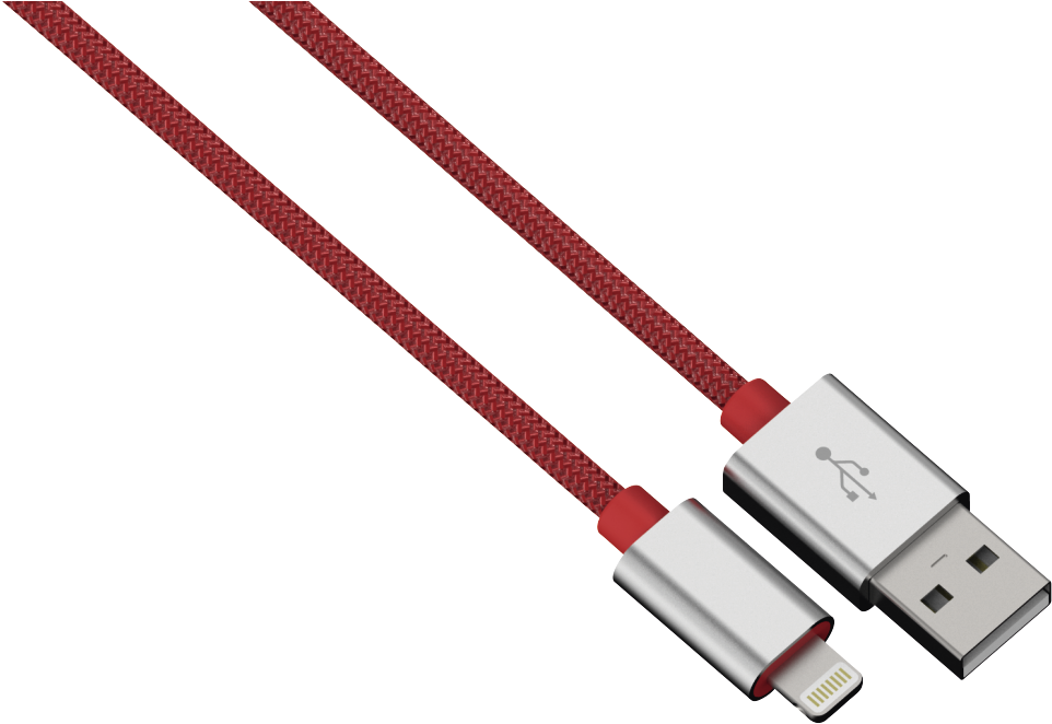 "color Line" Charging/data Cable, Lightning, Aluminium, - Hama 80524 Clipart (1100x1100), Png Download