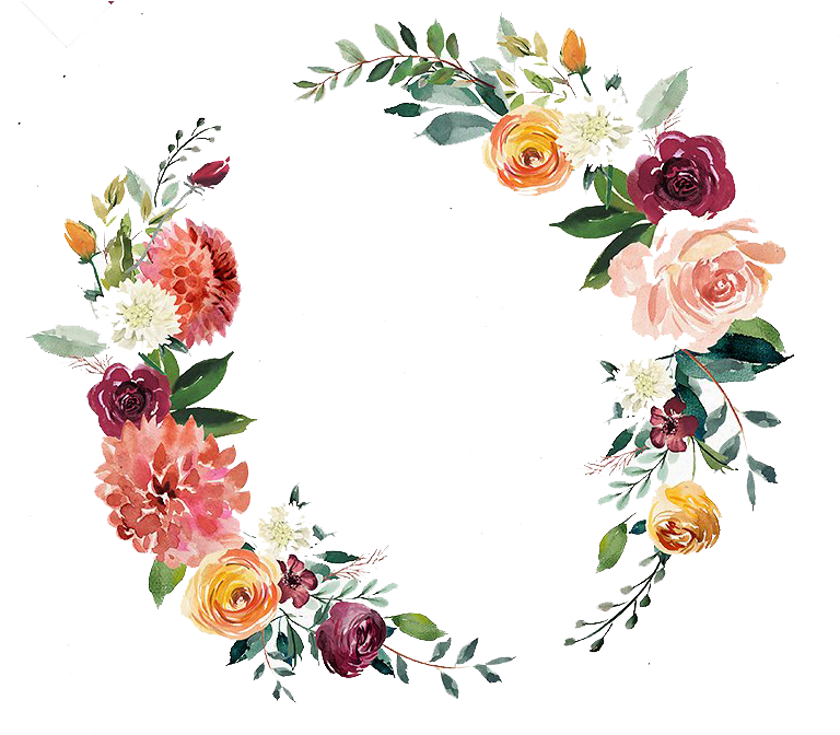 Free Watercolor Wreath Wedding Invitation - Transparent Watercolor Wreath Png Clipart (793x674), Png Download