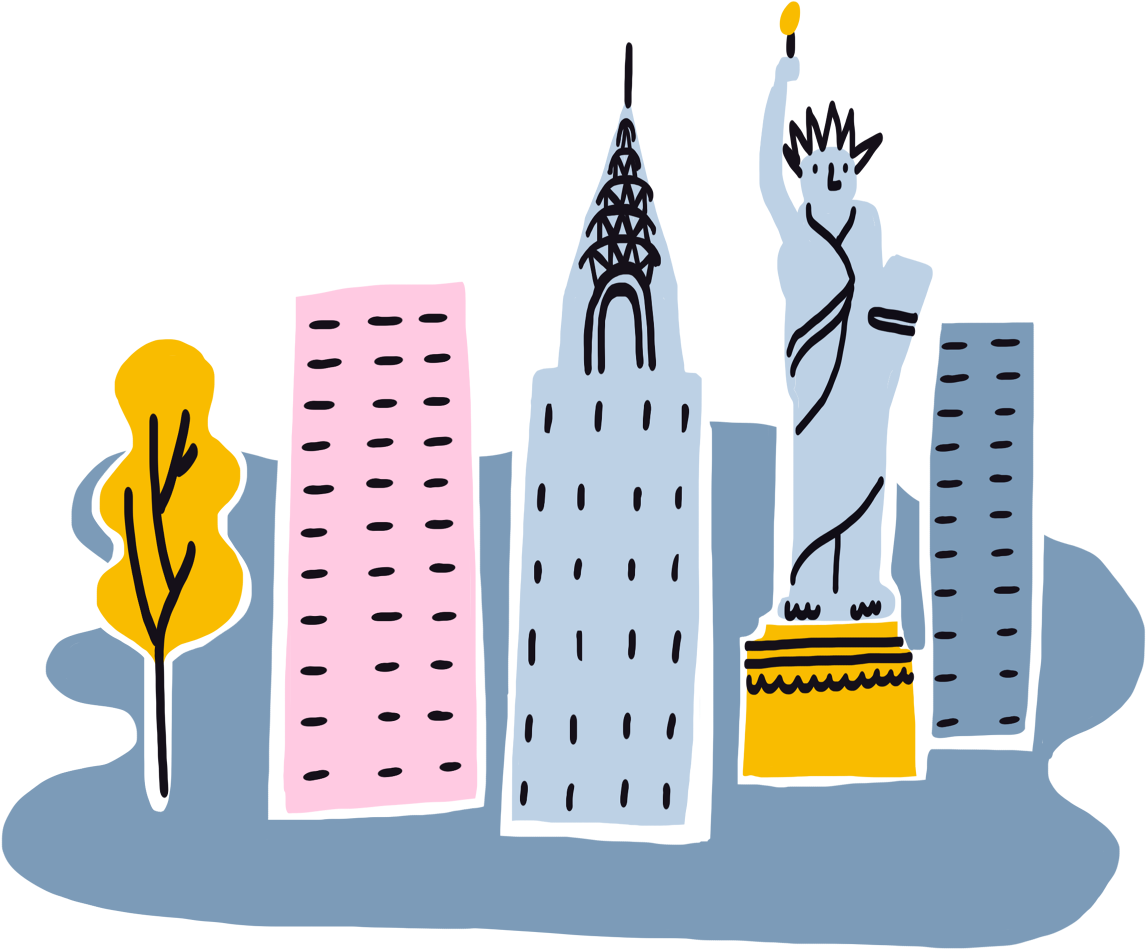 City Icons - Www - Hannahwarren - Com - Illustration Clipart (1340x1281), Png Download