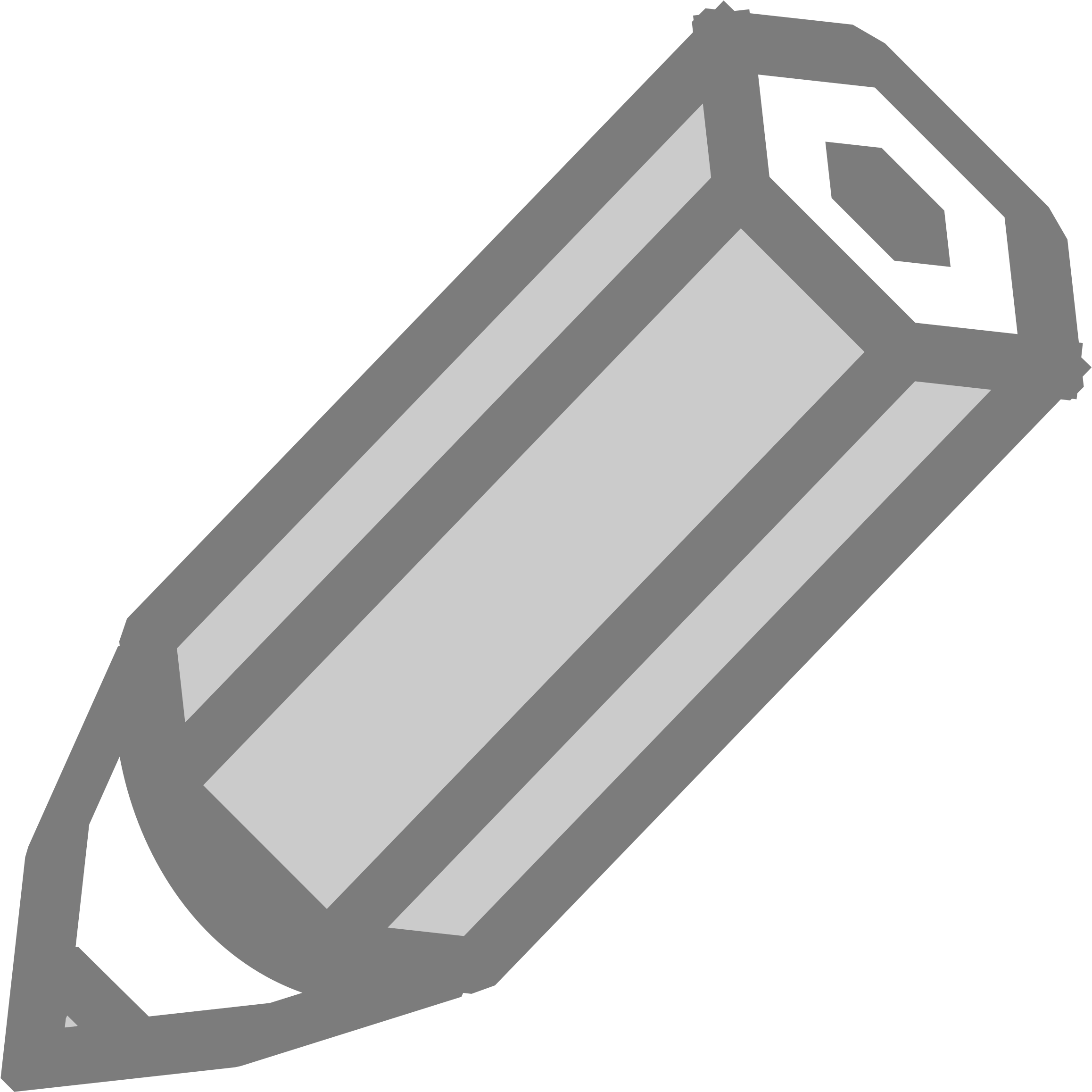 Pencil Icon - ดินสอ สี เทา Clipart (2400x2400), Png Download