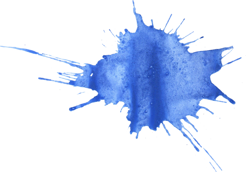 20 Blue Watercolor Splatter - Watercolor Paint Clipart (1024x717), Png Download