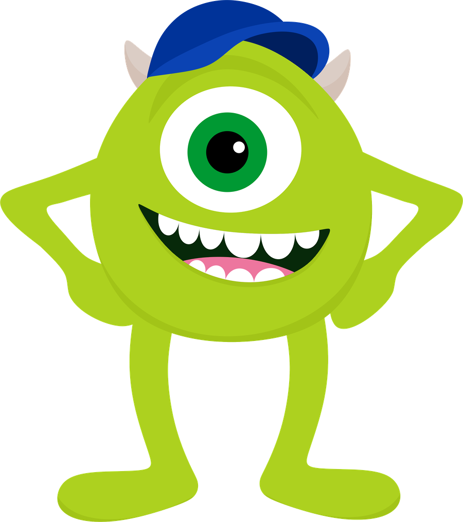 Sulley & Mike Wazowski > Monsters Inc - Mike Monsters Inc 2d Clipart (900x1015), Png Download