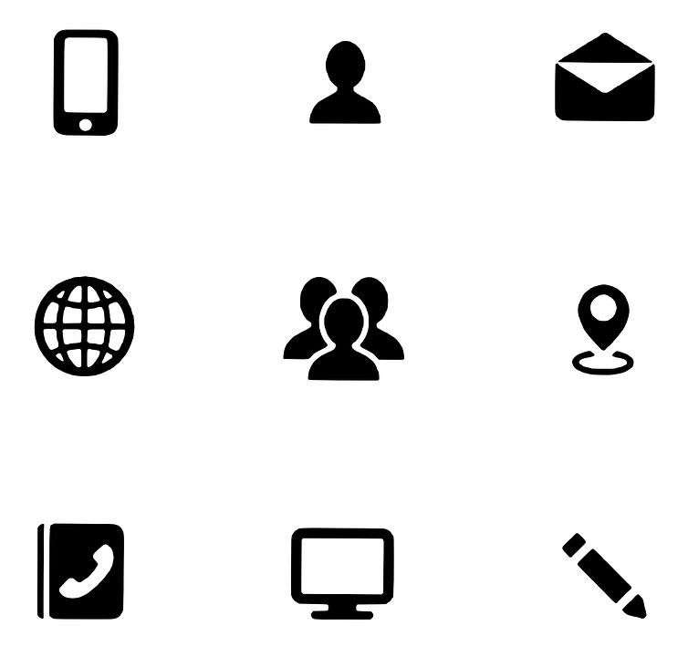 Icon, Mobile, Message, Profile, Browser, Pencil - Vector Clipart (754x720), Png Download