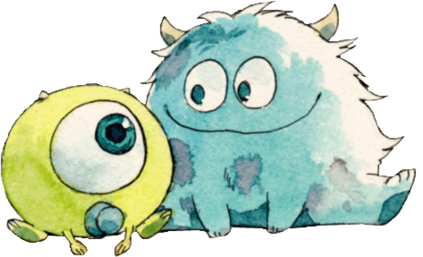 Free Png Download Monster Inc De Bebes Png Images Background - Monsters Inc Babies Clipart (850x516), Png Download