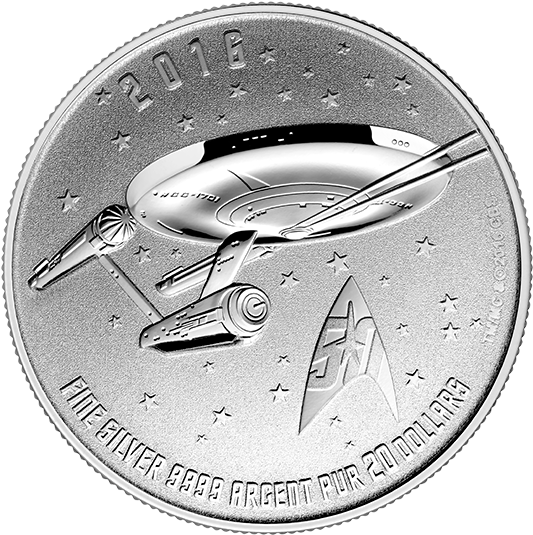 New Super Mario Bros - Star Trek 50th Anniversary Coin Clipart (570x570), Png Download