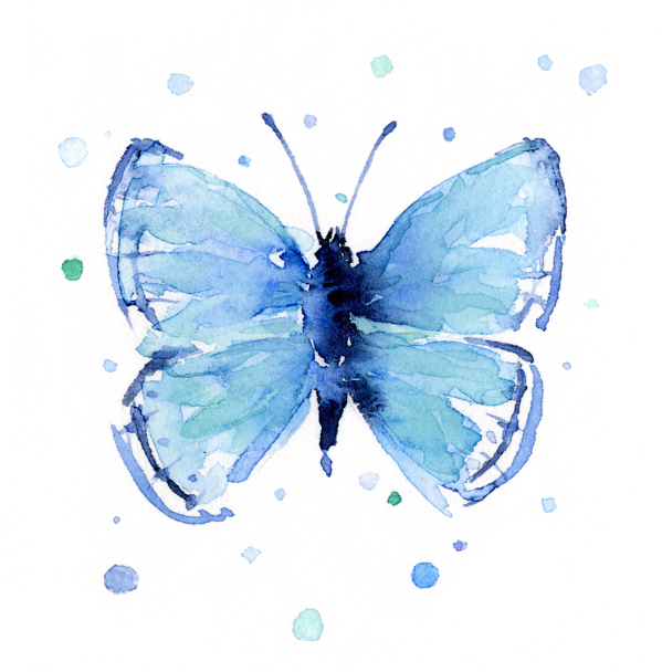 Click And Drag To Re-position The Image, If Desired - Abstract Butterfly Art Clipart (599x608), Png Download