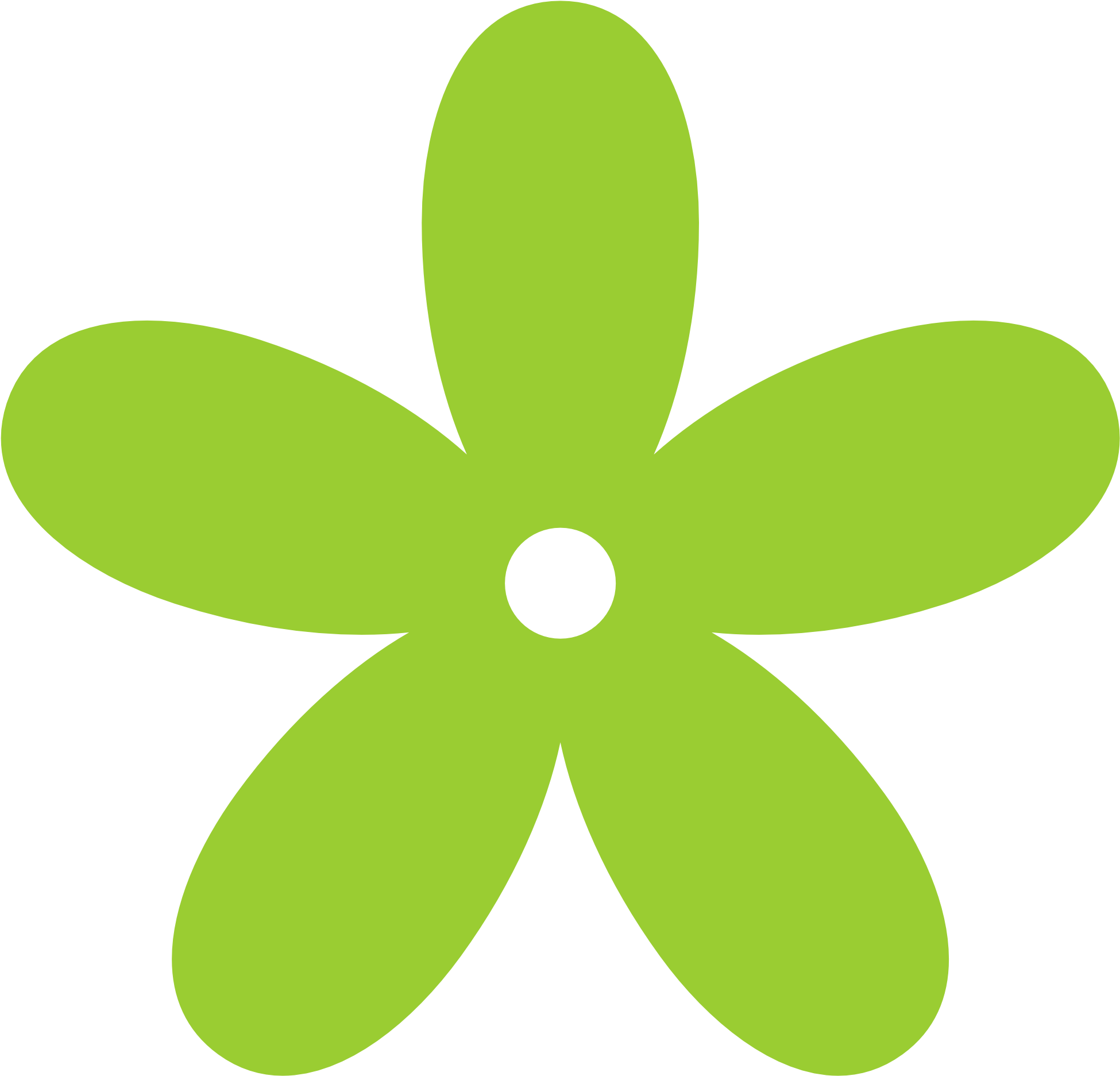 Lime - Green Flower Clip Art - Png Download (1969x1952), Png Download