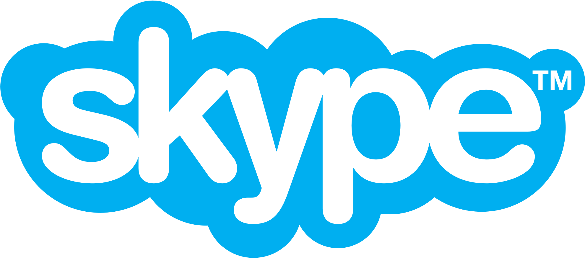 2000 X 894 3 - Skype Logo Png Clipart (2000x894), Png Download