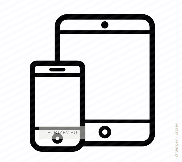 Smartphone Clipart Mobile Icon - Tablet And Phone Icon - Png Download (620x553), Png Download