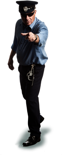 Southern Style Policeman - Standing Clipart (1083x650), Png Download