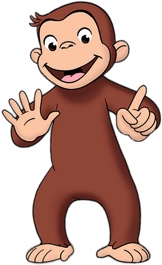 Curious George Counting To - Curious George Transparent Background Clipart (458x689), Png Download