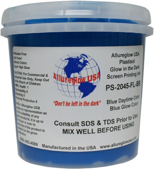 Allureglow Plastisol Ink Glow In The Dark Blue/ Blue - Koi Clipart (600x600), Png Download