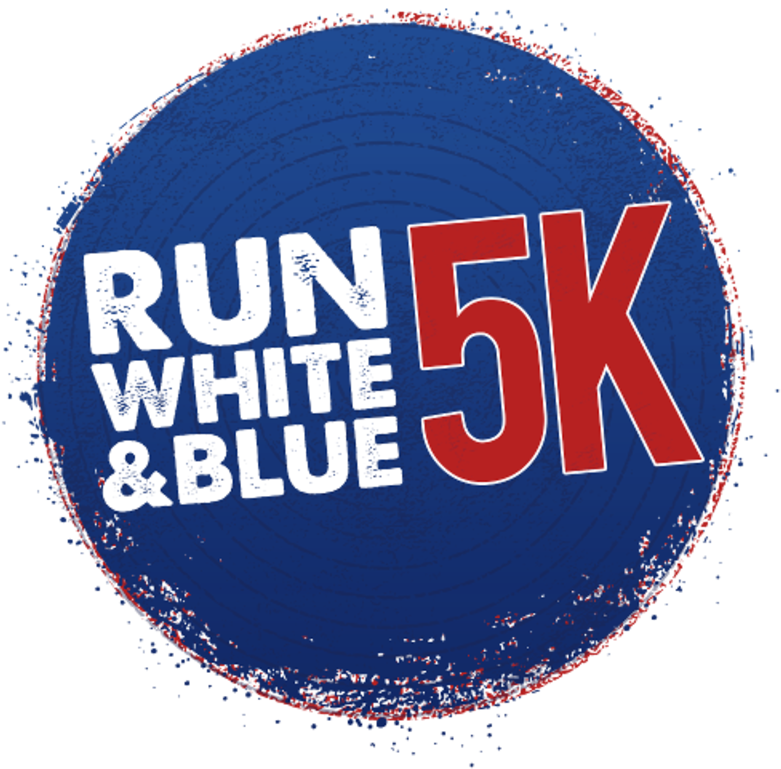 White & Blue 5k & Kids 1k Family Glow Run - Circle Clipart (800x787), Png Download