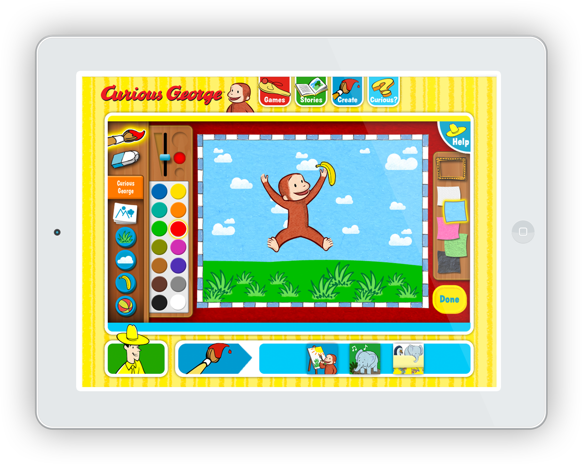 Curious George , Png Download Clipart (1200x957), Png Download