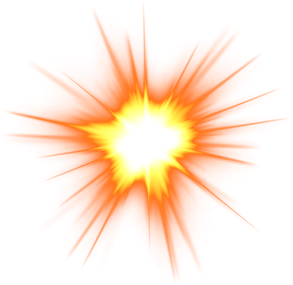 Png Free Explosion Flame Clip Art Solar Light Effect - Fire Explosion Png Transparent Png (600x600), Png Download