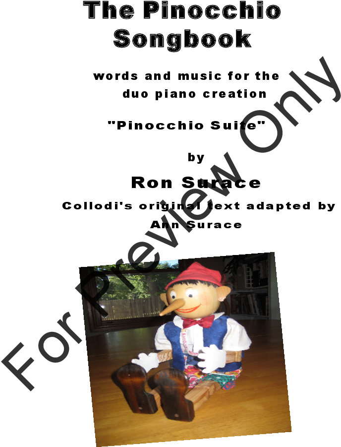 Pinocchio Suite Songbook Thumbnail Pinocchio Suite - Choir Clipart (816x1056), Png Download