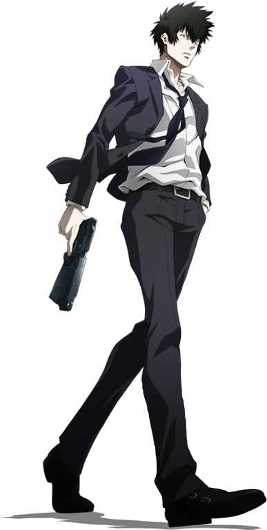 Anime Guys Images Shinya Kougami Wallpaper And Background - Psycho Pass Cowboy Bebop Clipart (434x828), Png Download