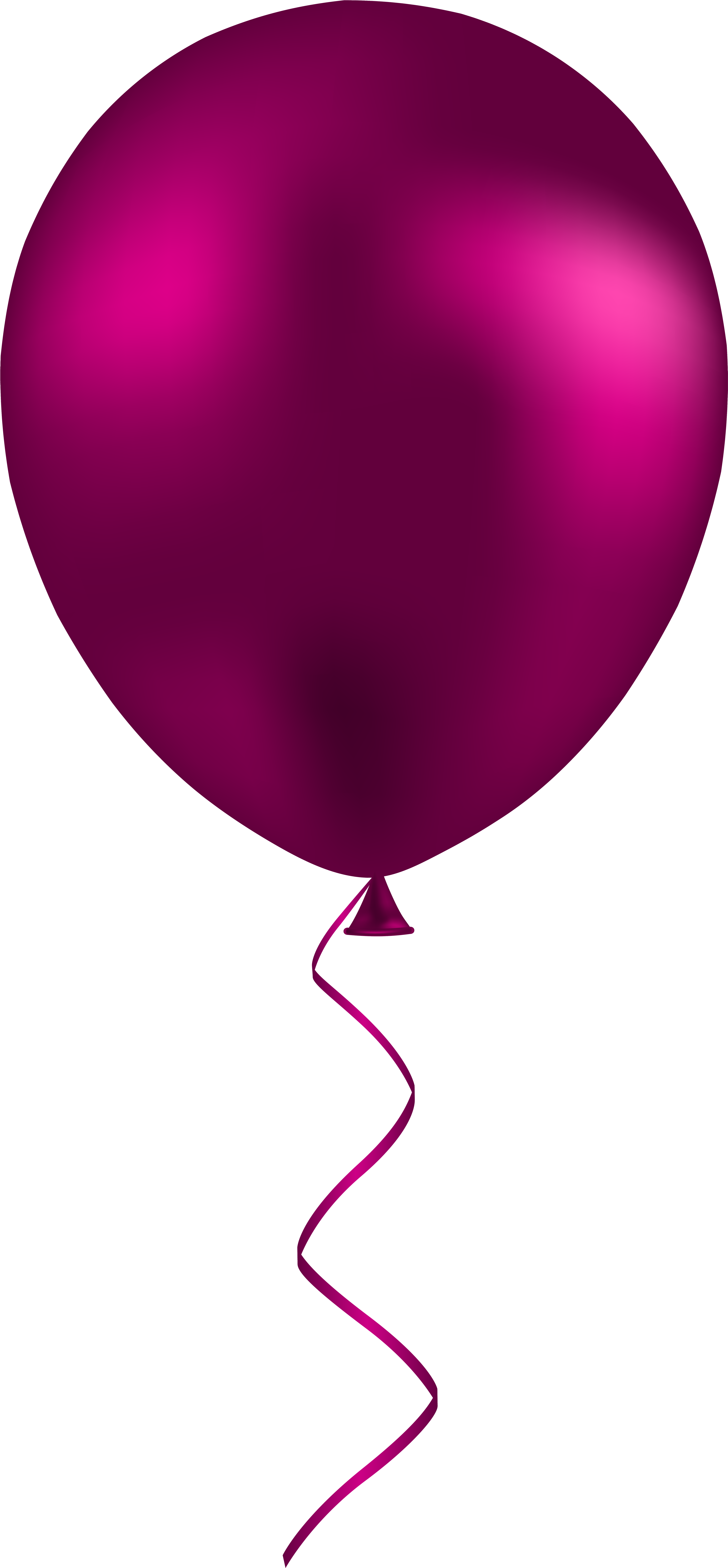 Pink Balloon Png Clip Art - Pink Balloon Clipart Png Transparent Png (3711x8000), Png Download