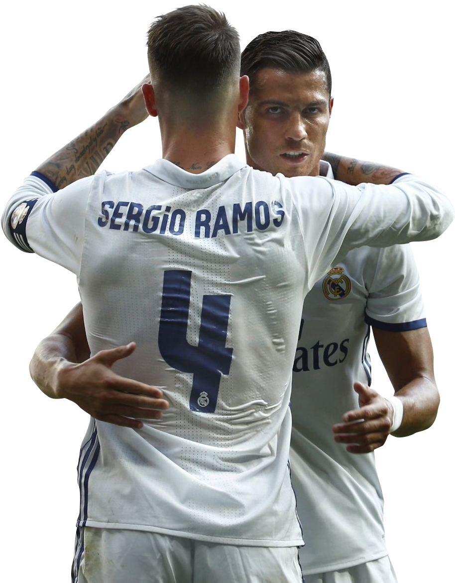 Cristiano Ronaldo & Sergio Ramos Render Clipart (936x1190), Png Download