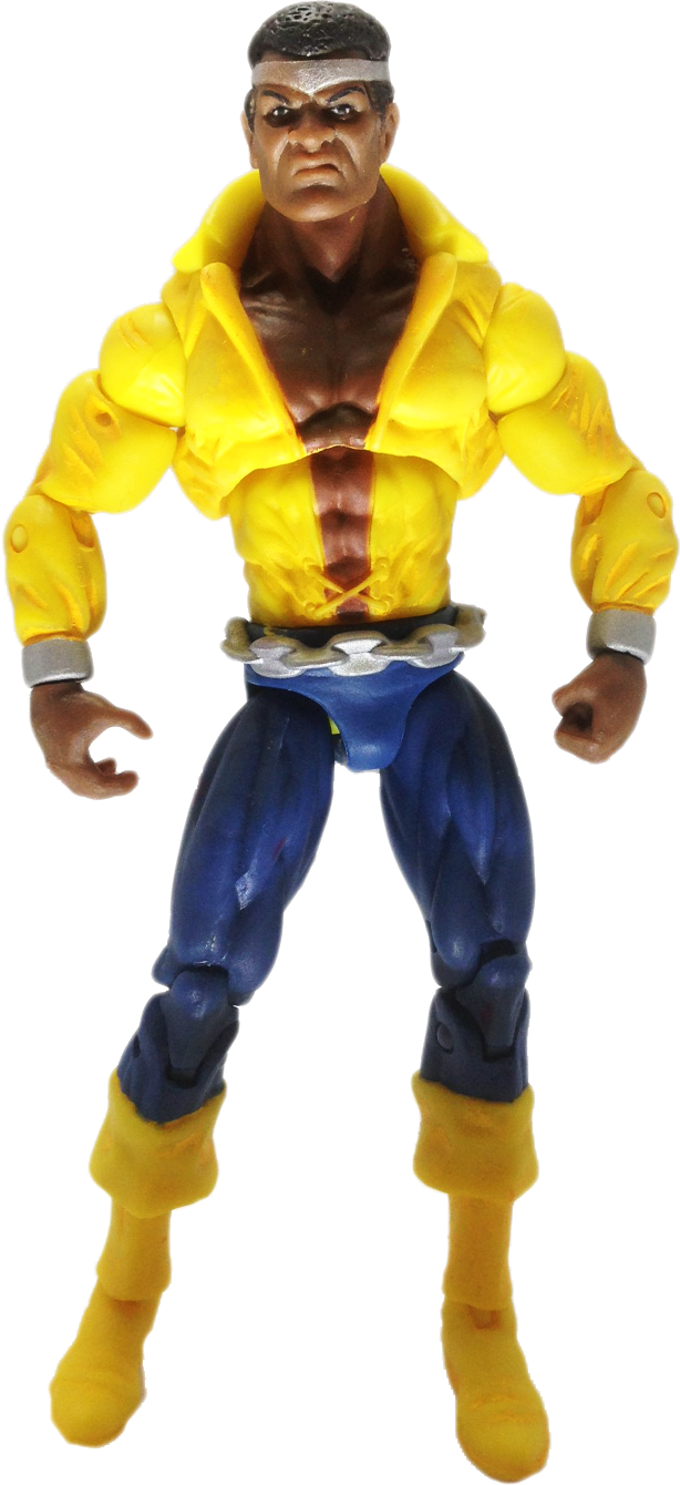 Luke Cage - Action Figure Clipart (614x1340), Png Download