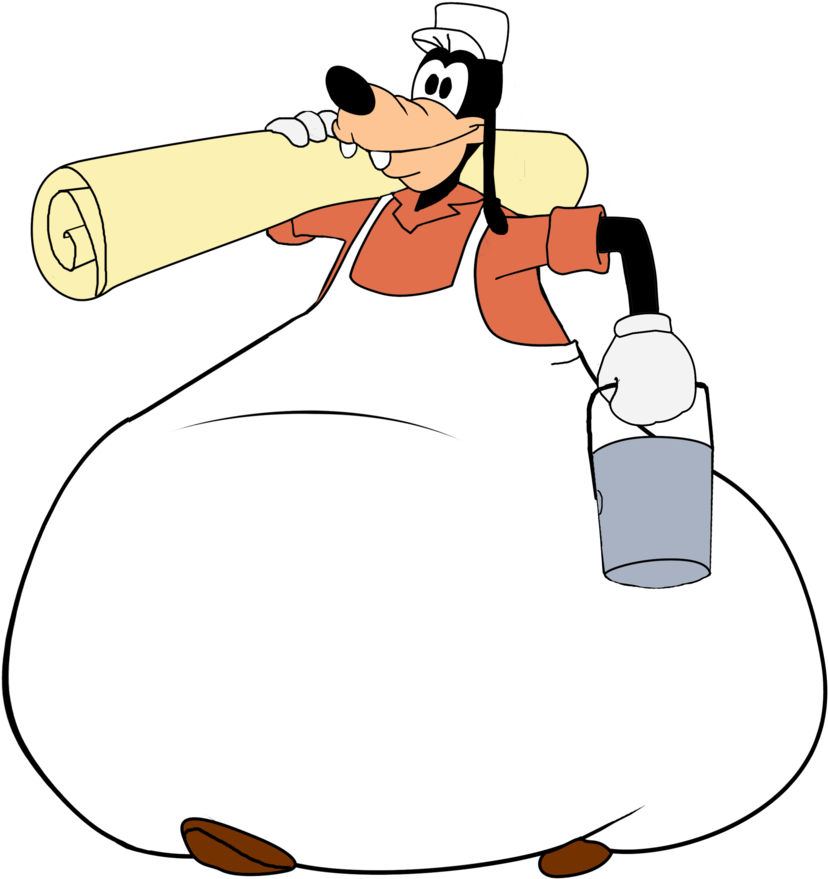 Goofy Decor Workers By Balloonbomb - Goofy Inflation Clipart (828x879), Png Download