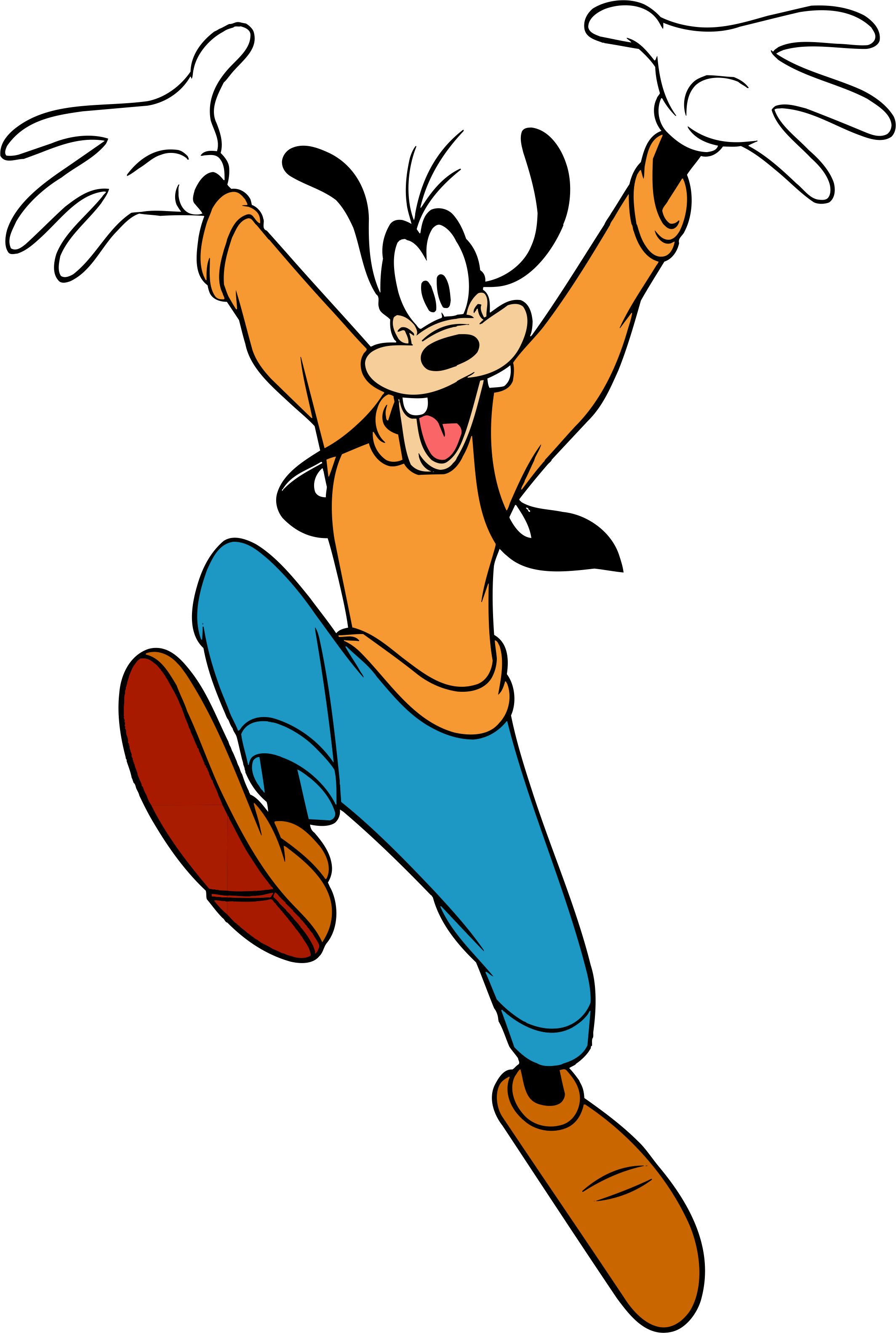 Goofy Goofy Is An Animated Cartoon Character From Walt - Goofy Disney Clipart (2128x3164), Png Download