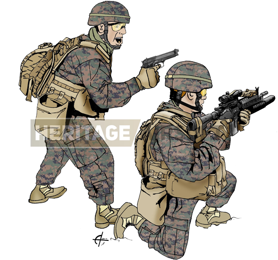 Airsoft Loadout - Sci Fi Us Marines Clipart (600x559), Png Download