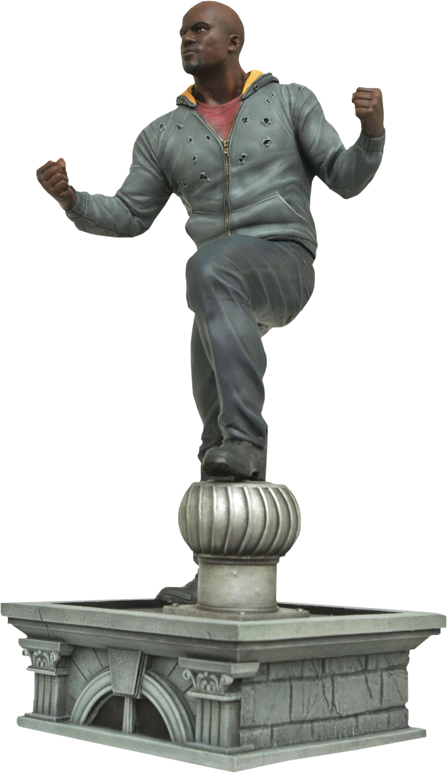 Luke Cage 10” Diorama Statue Clipart (893x1546), Png Download