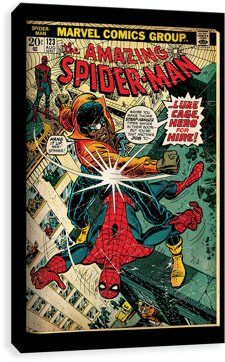 Luke Cage Spider Man - Spider Man 123 Clipart (1280x1280), Png Download