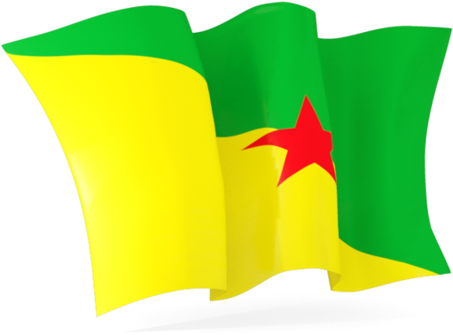 Download Waving Flag For Non-commercial Use - French Guiana Flag Animation Clipart (640x480), Png Download
